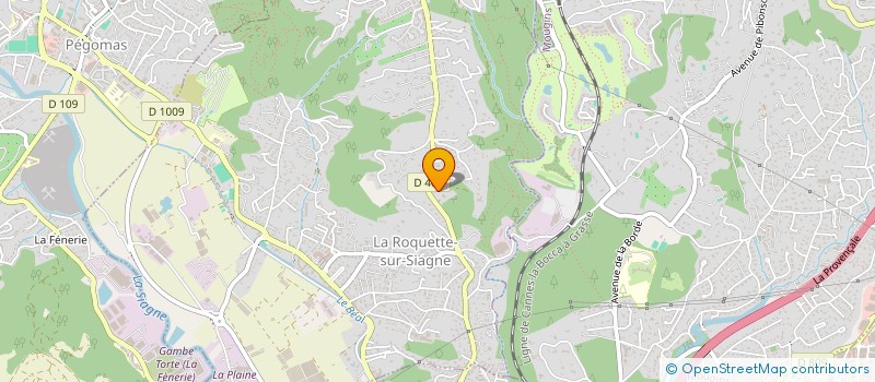 localisation de l'entreprise SCI ALIZES à LA ROQUETTE-SUR-SIAGNE