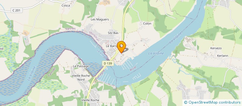 localisation de l'entreprise SCI ALIZES  ARZAL