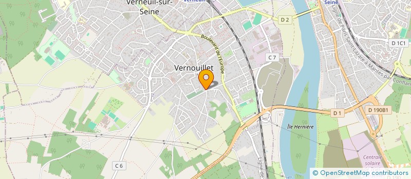 localisation de l'entreprise SCI ALIZES  VERNOUILLET