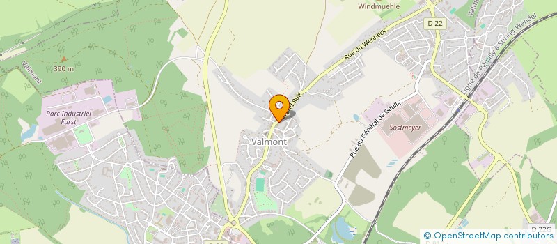 localisation de l'entreprise SCI ALJ  VALMONT
