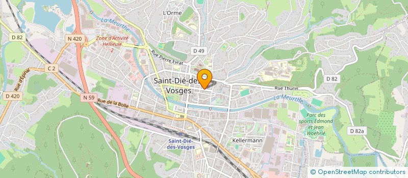 localisation de l'entreprise SCI ALJ à SAINT-DIE-DES-VOSGES