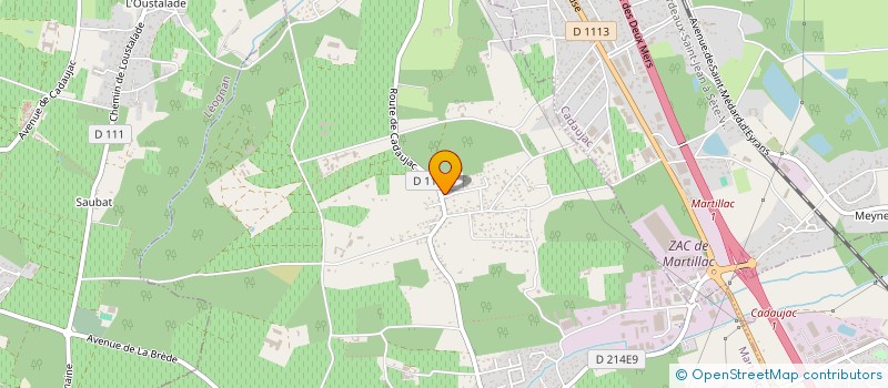 localisation de l'entreprise SCI ALJ  MARTILLAC