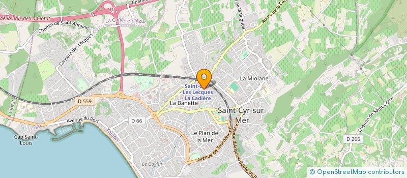 localisation de l'entreprise SCI ALJAC à SAINT-CYR-SUR-MER