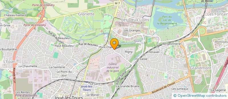 localisation de l'entreprise SCI ALJAR à JOUE-LES-TOURS