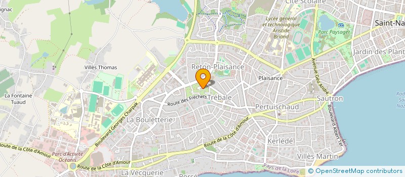 localisation de l'entreprise SCI ALJEAN  SAINT-NAZAIRE