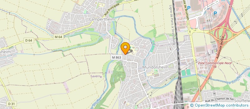 localisation de l'entreprise SCI ALJO  MUNDOLSHEIM