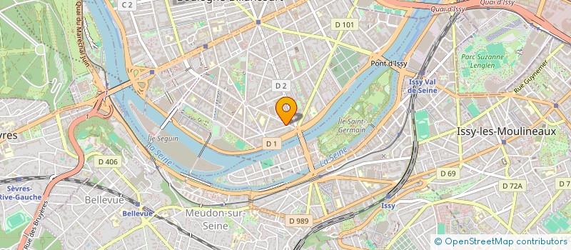 localisation de l'entreprise SCI ALJOG à BOULOGNE-BILLANCOURT