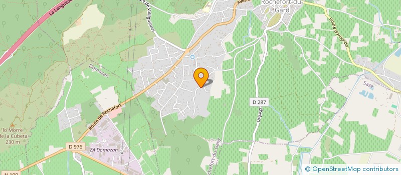 localisation de l'entreprise SCI ALJU  ROCHEFORT-DU-GARD
