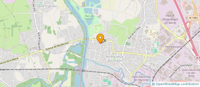 localisation de l'entreprise SCI ALKIMIA  ANDREZIEUX-BOUTHEON