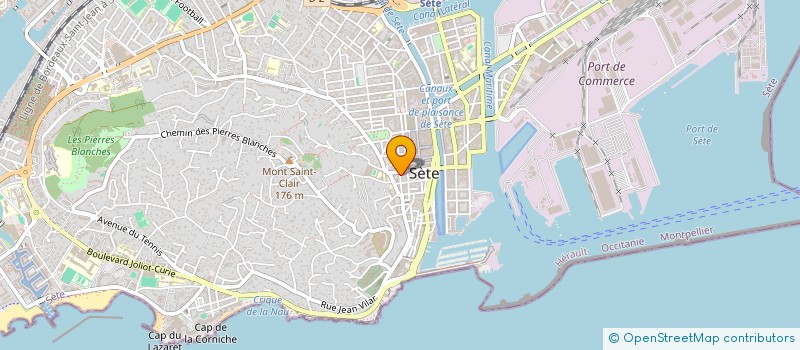 localisation de l'entreprise SCI ALL  SETE