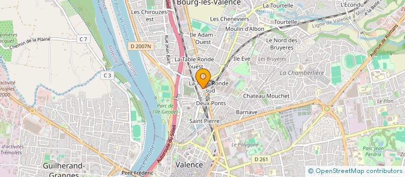 localisation de l'entreprise SCI ALL  BOURG-LES-VALENCE