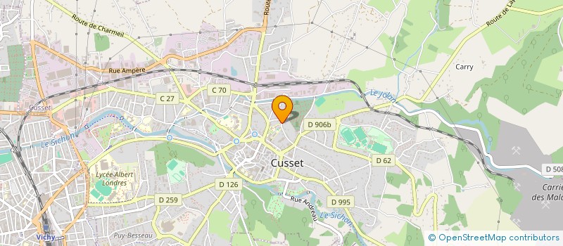 localisation de l'entreprise SCI ALL à CUSSET