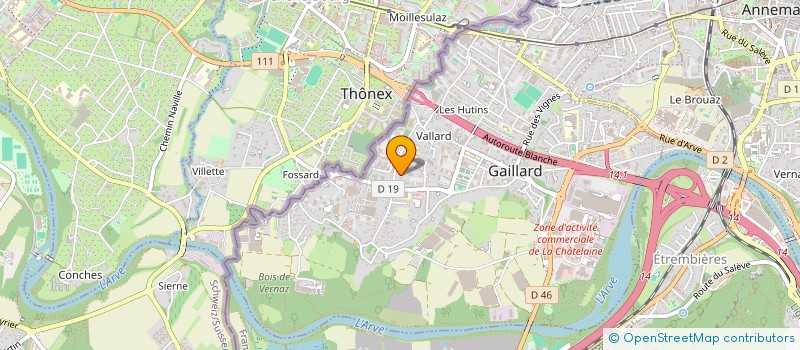 localisation de l'entreprise SCI ALL à GAILLARD