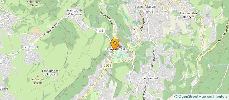 localisation de l'entreprise SCI ALL  SAINT-MARTIN-D'URIAGE