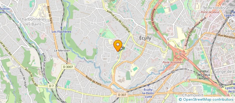 localisation de l'entreprise SCI ALL IN  ECULLY