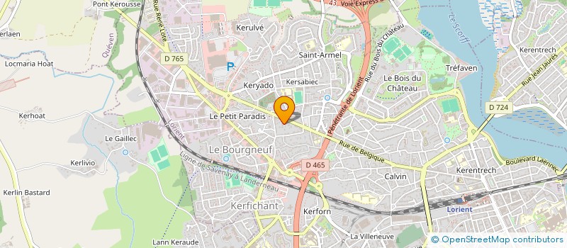 localisation de l'entreprise SCI ALL IN  LORIENT