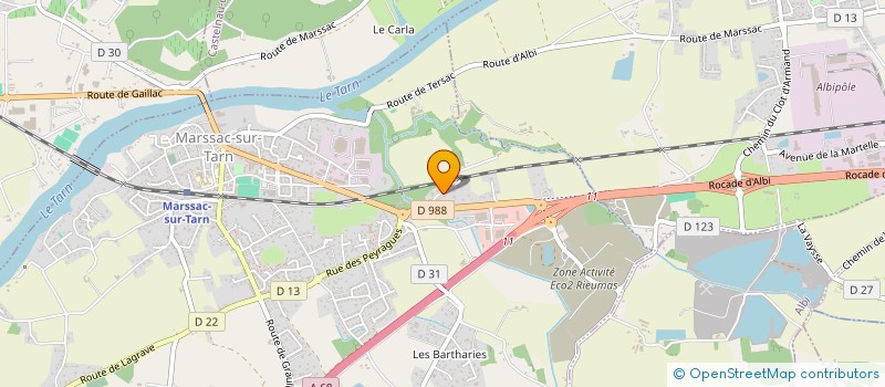 localisation de l'entreprise SCI ALL LE BOSQUET  MARSSAC-SUR-TARN