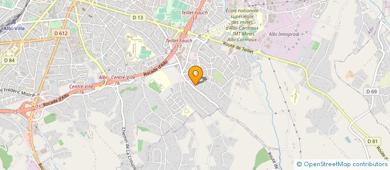 localisation de l'entreprise SCI ALLA à ALBI