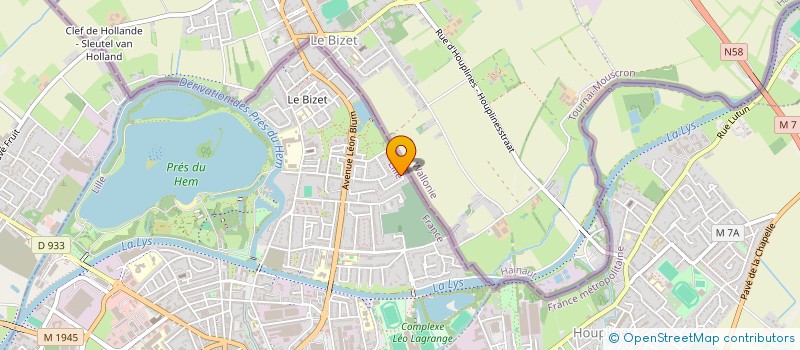 localisation de l'entreprise SCI ALLAEYS-DEBUIRE  ARMENTIERES