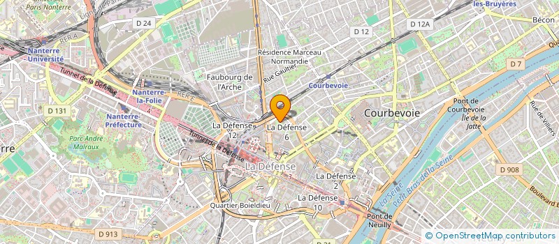 localisation de l'entreprise SCI ALLAHDADI à COURBEVOIE