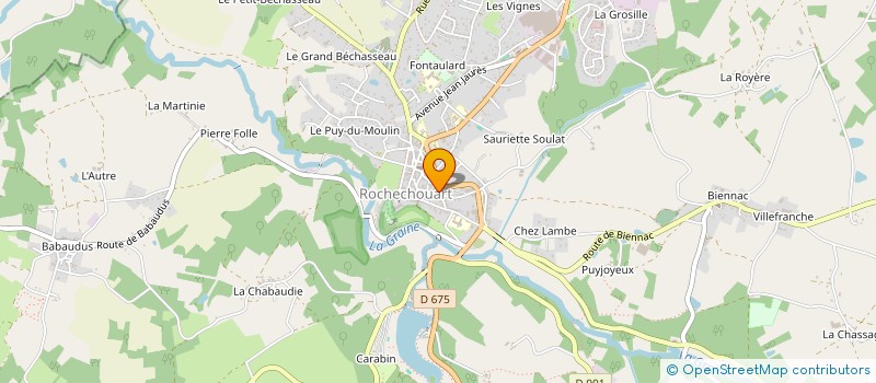 localisation de l'entreprise SCI ALLAI  ROCHECHOUART