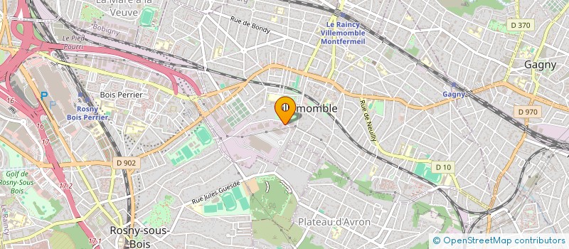 localisation de l'entreprise SCI ALLAIN  VILLEMOMBLE