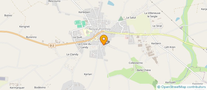 localisation de l'entreprise SCI ALLAIN  NOYAL-PONTIVY