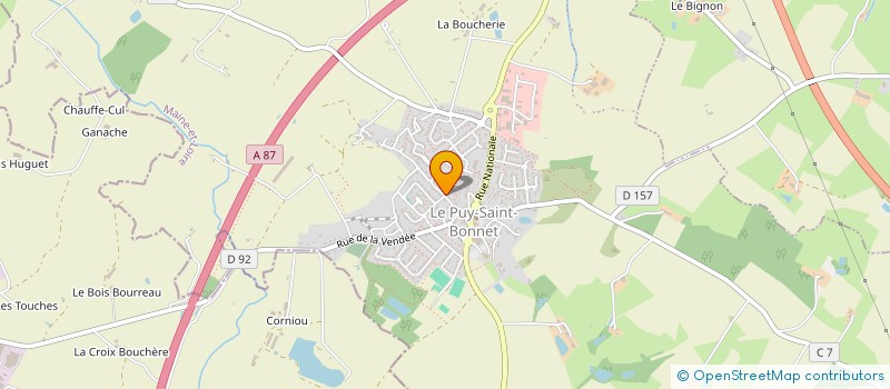 localisation de l'entreprise SCI ALLAIN à CHOLET