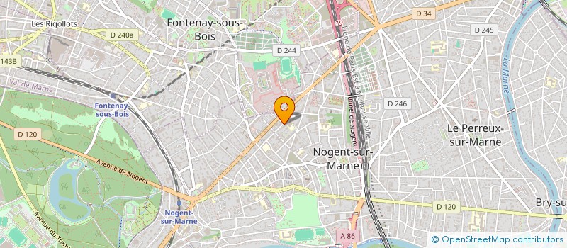 localisation de l'entreprise SCI ALLAINS à NOGENT-SUR-MARNE