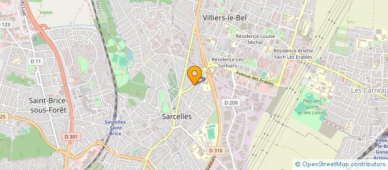 localisation de l'entreprise SCI ALLAK  SARCELLES
