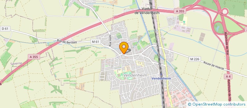 localisation de l'entreprise SCI ALLALI  VENDENHEIM