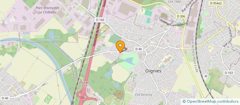 localisation de l'entreprise SCI ALLARD-LEJEUNE  OIGNIES