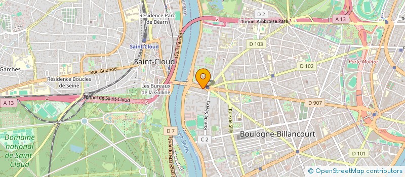 localisation de l'entreprise SCI ALLE à BOULOGNE-BILLANCOURT