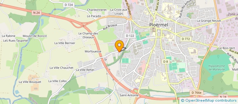 localisation de l'entreprise SCI ALLE  PLOERMEL
