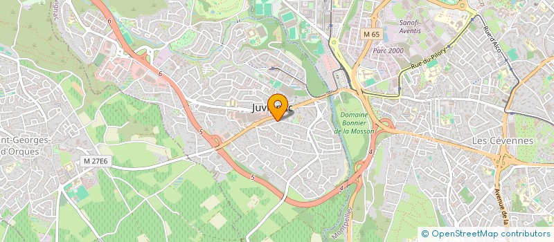 localisation de l'entreprise SCI ALLE ET POGGI  JUVIGNAC