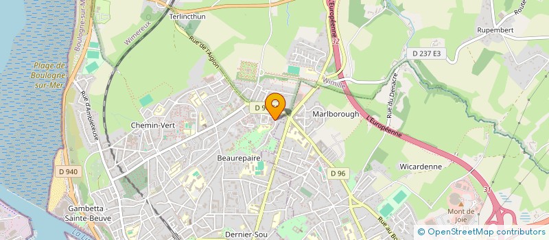 localisation de l'entreprise SCI ALLEE DE BOURGOGNE  BOULOGNE-SUR-MER