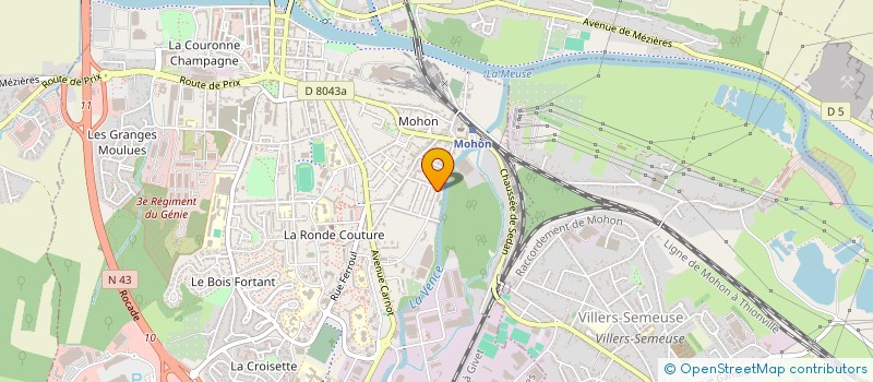 localisation de l'entreprise SCI ALLEE DE L'ORANGERIE à CHARLEVILLE-MEZIERES