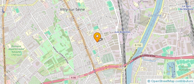 localisation de l'entreprise SCI ALLEE DE NEMOURS  VITRY-SUR-SEINE