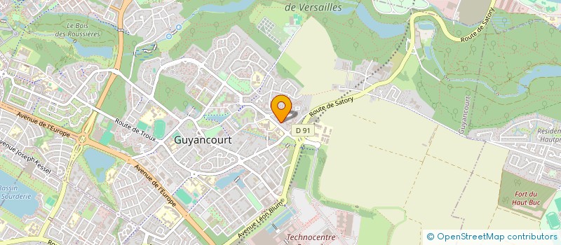 localisation de l'entreprise SCI ALLEE DE VERSAILLES  GUYANCOURT