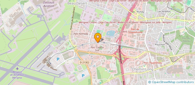 localisation de l'entreprise SCI ALLEE DES ARTS  MERIGNAC