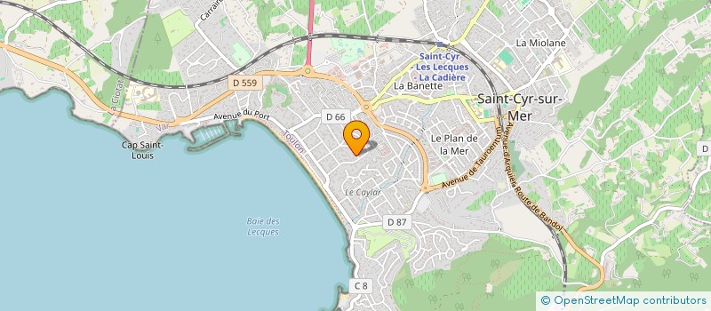 localisation de l'entreprise SCI ALLEE DES VIGNES à SAINT-CYR-SUR-MER