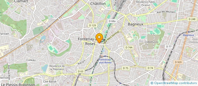 localisation de l'entreprise SCI ALLEE DU CHATEAU à FONTENAY-AUX-ROSES