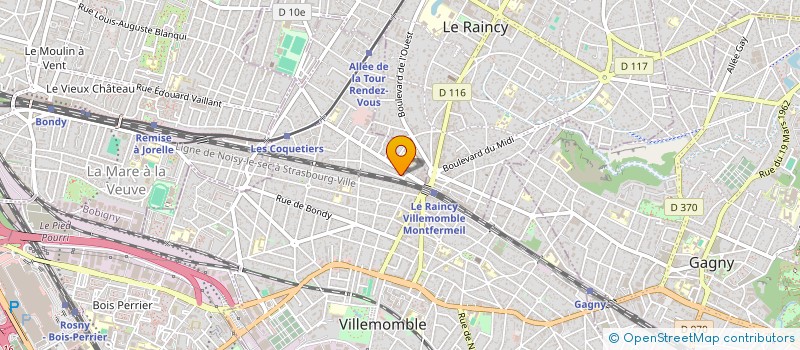 localisation de l'entreprise SCI ALLEE DU GARDE CHASSE à VILLEMOMBLE
