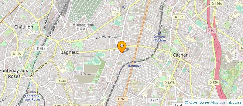 localisation de l'entreprise SCI ALLEE DU ROCHER  BAGNEUX