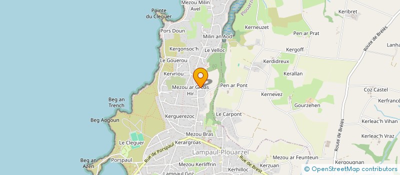 localisation de l'entreprise SCI ALLEE DU ROUDOURIG à LAMPAUL-PLOUARZEL