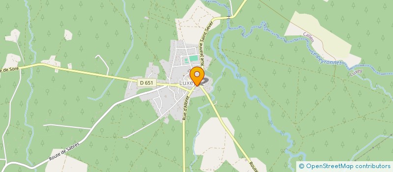 localisation de l'entreprise SCI ALLEE JEAN BORDES II  LUXEY