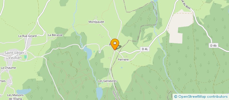 localisation de l'entreprise SCI ALLEE SAINTE ODILE  SAINT-LEGER-VAUBAN