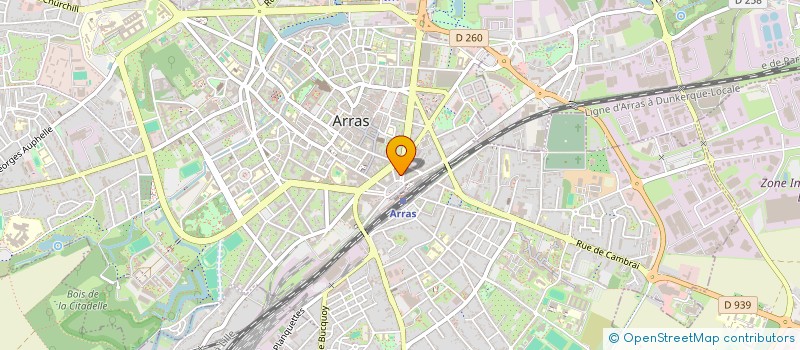 localisation de l'entreprise SCI ALLEGA à ARRAS