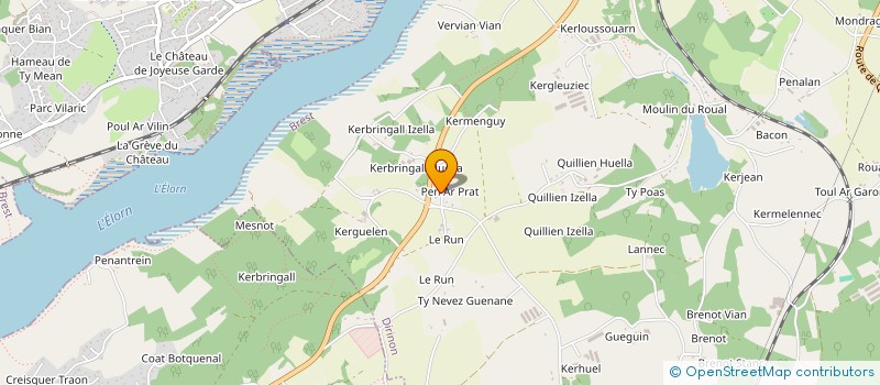 localisation de l'entreprise SCI ALLEGOET  DIRINON