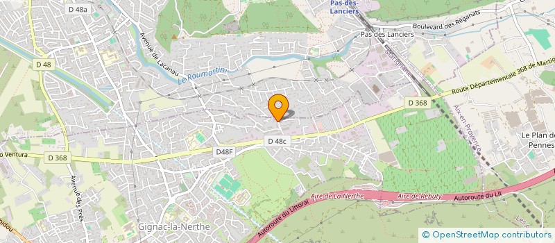 localisation de l'entreprise SCI ALLEGRA à GIGNAC-LA-NERTHE